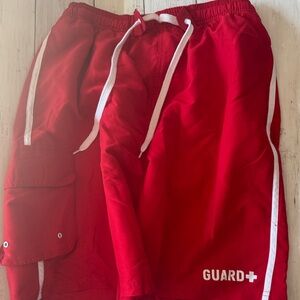 Guard Red Men's Swim Shorts